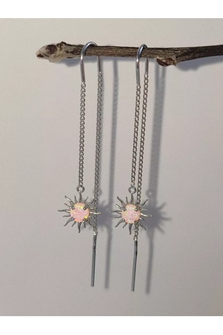 Sılver Whale Uzun Zincirli, Uzun Zincirli Gümüş Küpe Çubukları 198303805 Diğer