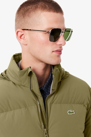 Lacoste Relaxed Fit Down Fill Mens Jacket Gizlenebilir Kapüşonlu Rahat Kesim Suya Dayanıklı Erkek Kaz Tüyü Mont Haki Haki