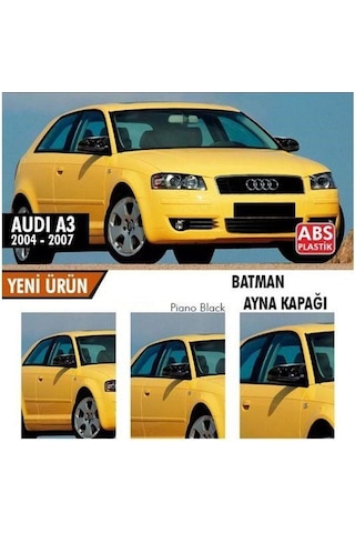 Audi A3 8p Batman Yarasa Ayna Kapağı Piano Black 2003 - 2007