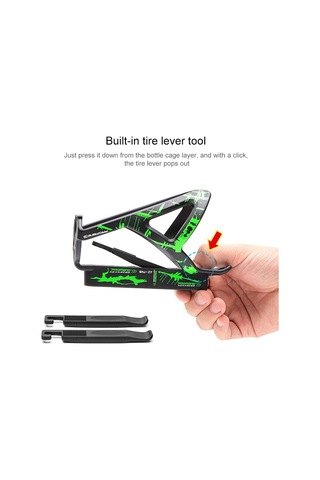 Promend Shj-25217 Bisiklet Su Şişesi Tutucu Dahili Lastik Kolları Siyah Kırmızı Siyah Kırmızı