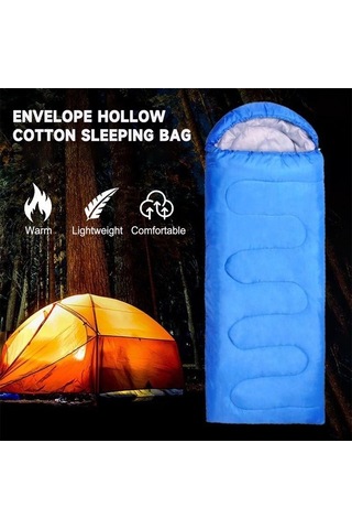 Pazly 4 Mevsim Kamp Uyku Tulumu - Hafif, Konforlu Rüzgar Geçirmez Lacivert - Safir Mavi, Haki Yeşili Renk Seçenekleri - Kamp Ve Seyahat İçin İdeal Lacivert