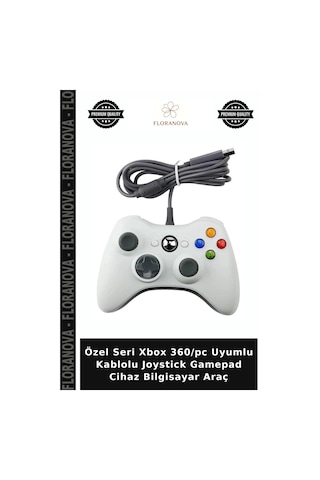 Özel Seri Xbox 360/pc Uyumlu Kablolu Joystick Gamepad Cihaz Bilgisayar Araç