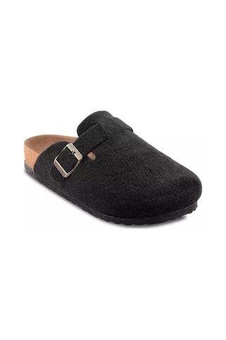 Slazenger Leo In Erkek Siyah Keçe Ev Terlik Siyah