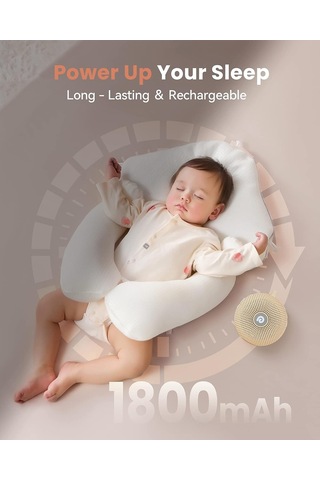 Dreamegg Beyaz Gürültü Makinesi - 21 Rahatlatıcı Ses - Açık Haki