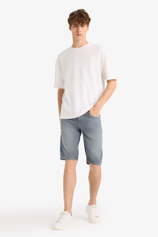 Defacto Slim Fit Dar Kesim Jean Bermuda Şort F9605ax25smnm84 İndigo