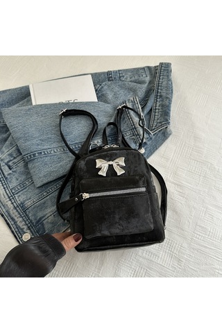 Lyon Kadınsırtçantasıçok Yöyönlü Seyahat Kadınçantası-siyah Siyah