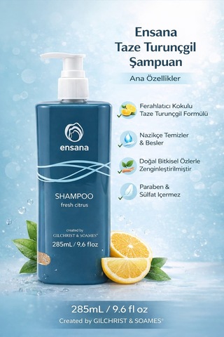 Ensana Fresh Citrus Şampuan 285 Ml Ferahlatıcı Günlük Bakım