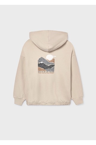 Mayoral Kız Çocuk Kapüşonlu Sweatshirt 7425 Bej