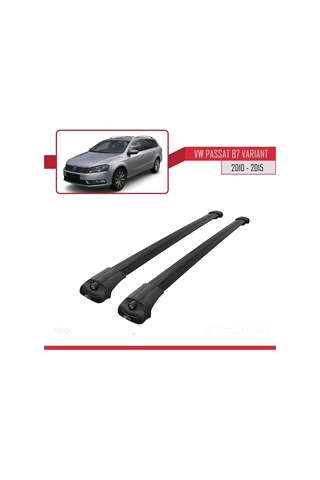 Volkswagen Passat B7 Varıant 2010-2015 Arası İle Uyumlu Ace-1 Ara Atkı Tavan Barı Siyah