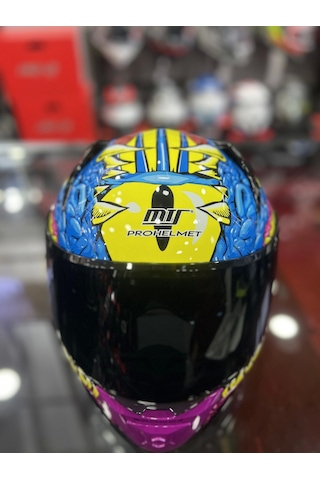 Mts 801 Azure Kapalı Kask Pembe - Sarı