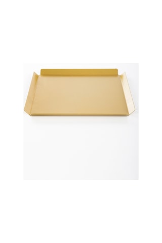 Gold Sunum Tepsisi Dekoratif Servis Tepsisi Gold