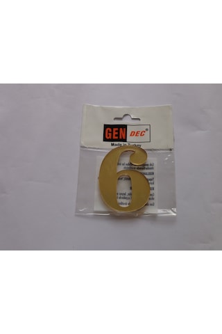 7Cm Altın Sarı No:6 Kapı Daire Dolap Postakutusu Numarası 7Cm Altın Sarı No:6 Kapı Daire Dolap Postakutusu Numarası