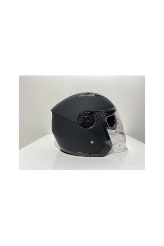 Jk 512 Güneş Vizörlü Mat Siyah Açık Kask