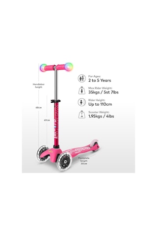 Micro Mini Deluxe Magic MMD130 Işıklı Scooter