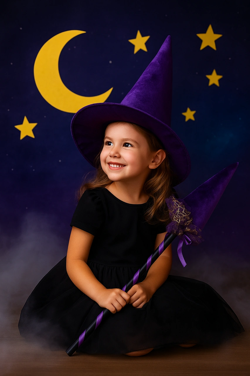 Halloween Cadı Süpürgesi Tüllü Mor Diğer