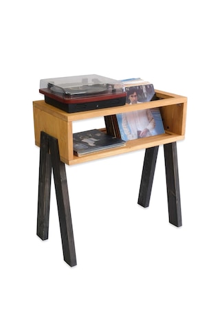 Woodesk Rapina Masif Ağaç Pikap Ve Plak Standı Cpt2012-80