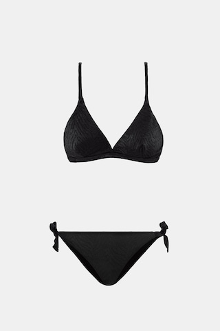 Amarelle Bali Siyah Dolgusuz Üçgen Bikini Takım Siyah