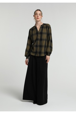 Colin's Colins Fashion Fit Kadın Yeşil Gömlek Cl1082030 Q1.v1 Kha Haki