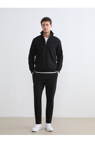 Lcw Vision Siyah Dik Yaka Erkek Kalın Sweatshirt