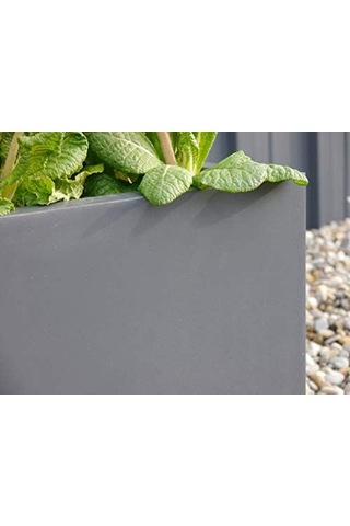 Mofiba Fiberglass Saksı Kare 35cm 35cm 35h Cm Gri