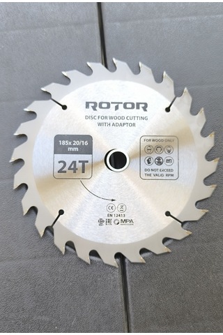 Ahşap Kesme Diski Rotor 160 20/16 Adaptörlü 24t