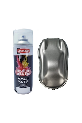 Colorium Plasti Bul Dip Boya Sökülebilir Kauçuk Gun Metal Sprey Koyu Gri