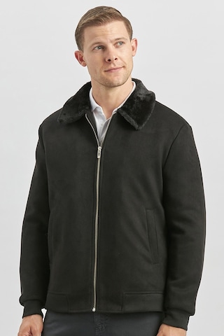 Siyah Dolumlu Kürklü Yaka Likralı Kapitoneli Astar Slim Fit Dar Kesim Casual Mont 1007245152 Siyah