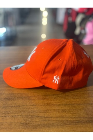Hamze Ny Yankees Turuncu Renk Trucker Model Cap Şapka Turuncu