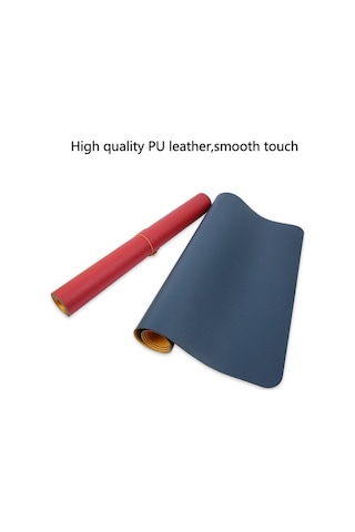 Tongxida Çok İşlevli Çift Taraflı Pu Deri Mouse Pad Klavye Pedi Mat, 80x40cm Boyut, Masa Matı, Bilgisayar Üzeri Mat