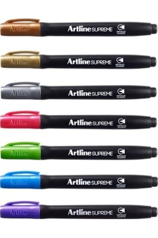 Artline Supreme Metalik Markör Kalem Renkli 7'li