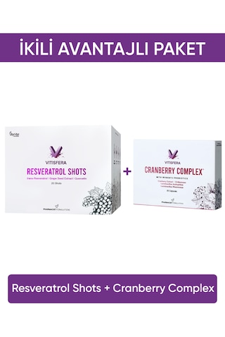 Ikili Avantajlı Paket 3 Resveratrol Shots + Cranberry Complex