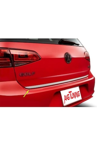 Volkswagen Golf 7 Krom Bagaj Alt Çıta Formlu Paslanmaz Çelik