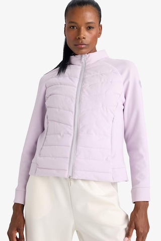 Defacto Defactofit Su Geçirmez Slim Fit Dar Kesim Dik Yaka İçi Polarlı Şişme Mont E9257ax25aupr77 Mor