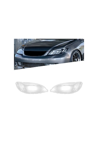 Synodicmonth Honda Civic 2003 2004 2005 İçin Araba Sağ Far Kabuğu Abajur Şeffaf Mercek Kapağı Far Kapağı