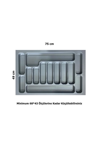 LİDER 75*49 Çekmece İçi Kaşıklık,(68*43 Ölçüsüne Küçülebilir)