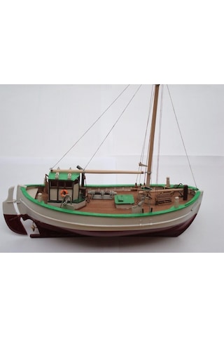 Türk Model 1/55 101 Svea İskandinav Balıkçı Teknesi, 29 Cm. Ahşap Model Kiti-55226