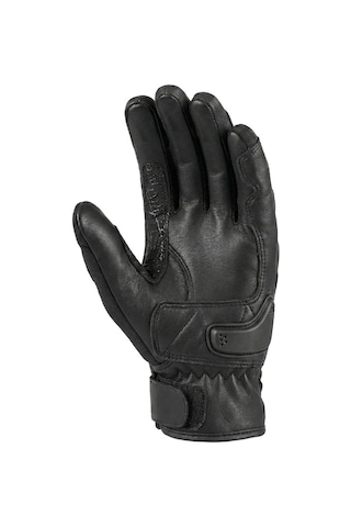 Motoanl Motosiklet Eldiveni Deri Full Koruma %100 Leder Motorcu Eldiven Siyah