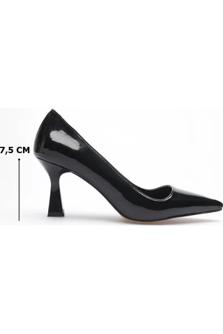 Trendella Siyah Rugan Topuklu Kadın Stiletto Tr20ms02e