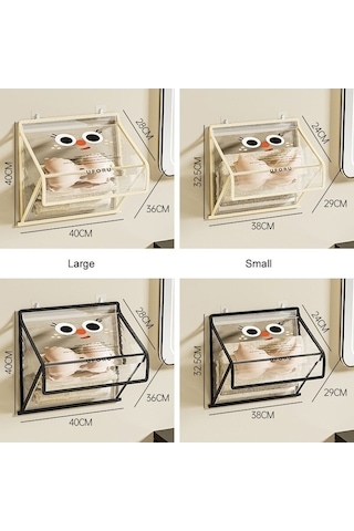 Tongxida Moda Bosphorus Şeffaf Giysi Çantası, Büyük Askılı Banyo Çorap Saklama, Katlanabilir Kapaklı, Siyah Renk, Daha Pratik Diğer