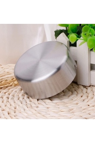 Ulzyvf Yuvarlak Üstü Taşınabilir Tablası Sigara Paslanmaz Küllük Kül İçin Gümüş Çelik Ku