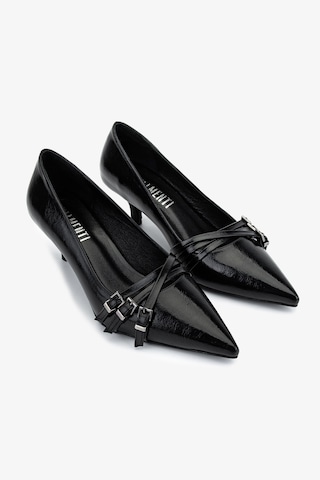 Valmenti Kadın Suni Deri Siyah Stiletto Ayakkabı 1073 0510 Bn Ayk Sk25-26 Sıyah Dr Siyah