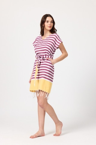 Mulberry Miya Tunik Plaj Elbisesi %100 Pamuk Sarı