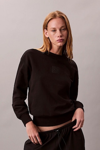 Kadın Regular Kalıp Bisiklet Yaka Sweatshirt - Siyah Black