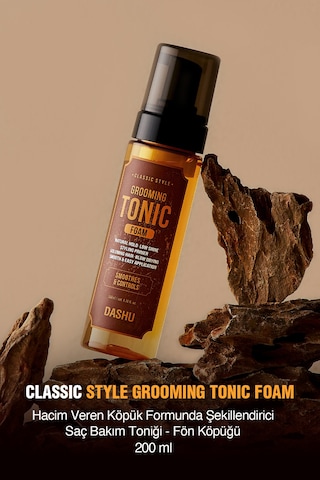 Hacim Veren Şekillendirici Saç Bakım Toniği - Fön Köpüğü Dashu Classic Style Grooming Tonic Foam