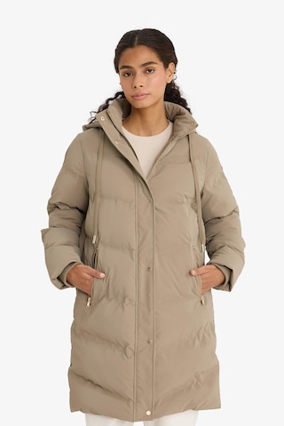 Defacto Regular Fit Kapüşonlu Fermuarlı Parka F2876AX25WN Kahve