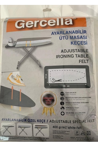 Ayarlanabilir Ütü Masası Kılıfı Örtüsü Bezi Keçesi Ütü Masası