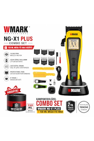 Wmark Ng-x1 Plus Profesyonel Saç Kesme Makinesi 10.000 Rpm Vector Motor Teknolojisi
