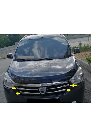 Dacia Lodgy Krom Ön Panjur 2012-2016 4 Parça Paslanmaz Çelik