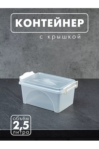 Al'ternativa Kapaklı Saklama Kabı 2,5 L 211389831 Beyaz