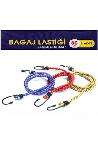 Carub 3'lü Bagaj Lastiği - Bagaj Filesi - Bagaj Ipi